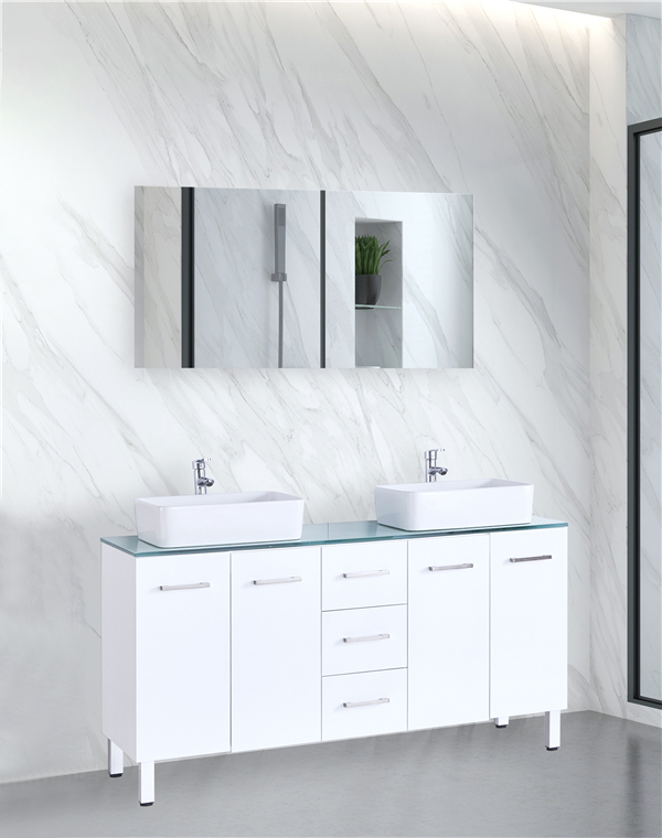 armoire pvc salle de bain moderne GGP02